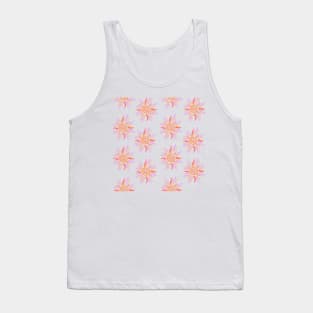 Watercolor Sunshine Pattern - Orange & Lavender Tank Top